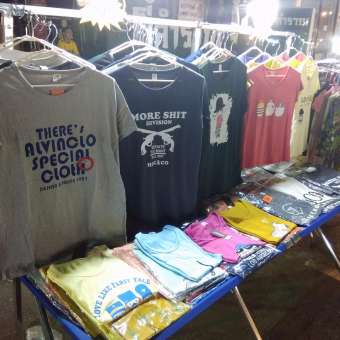 โต๊ะขายของแบบพับเก็บได้ ใช้ขายของตลาดนัด พกพาสะดวก ขนาด 2 เมตร
