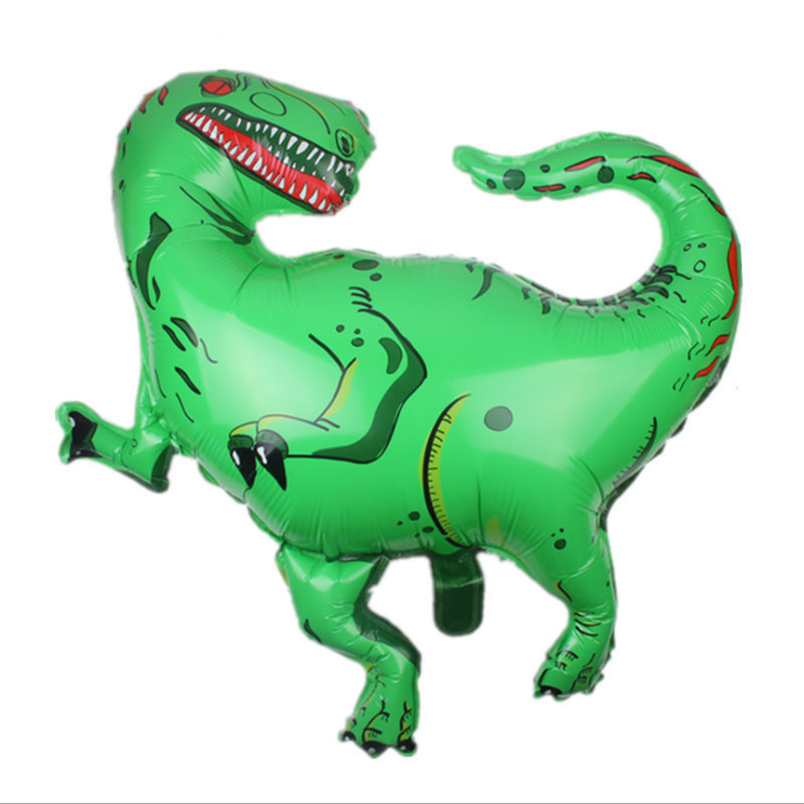 ลูกโป่งไดโนเสาร์แร็พเตอร์สีเขียว / Raptor Foil Balloon