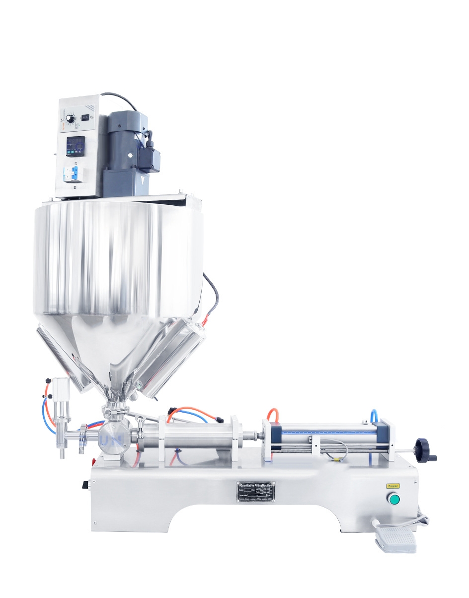 เครื่องบรรจุของเหลวพร้อมระบบกวนและทำความร้อนในตัว รุ่น ZS-GTJH1