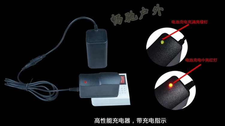 ไฟหน้าจักรยาน CREE XM-L T6 LED 7 ดวง ความสว่าง 8400 Lumen พร้อมแบตเตอรี่ครบชุด (DC)