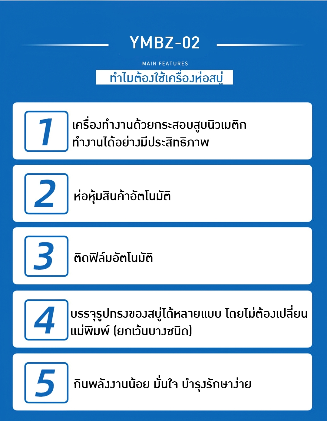 🌈15723 เครื่องห่อสินค้า เครื่องห่อสบู่ Handmade soap packing machine รุ่น YMBZ-02