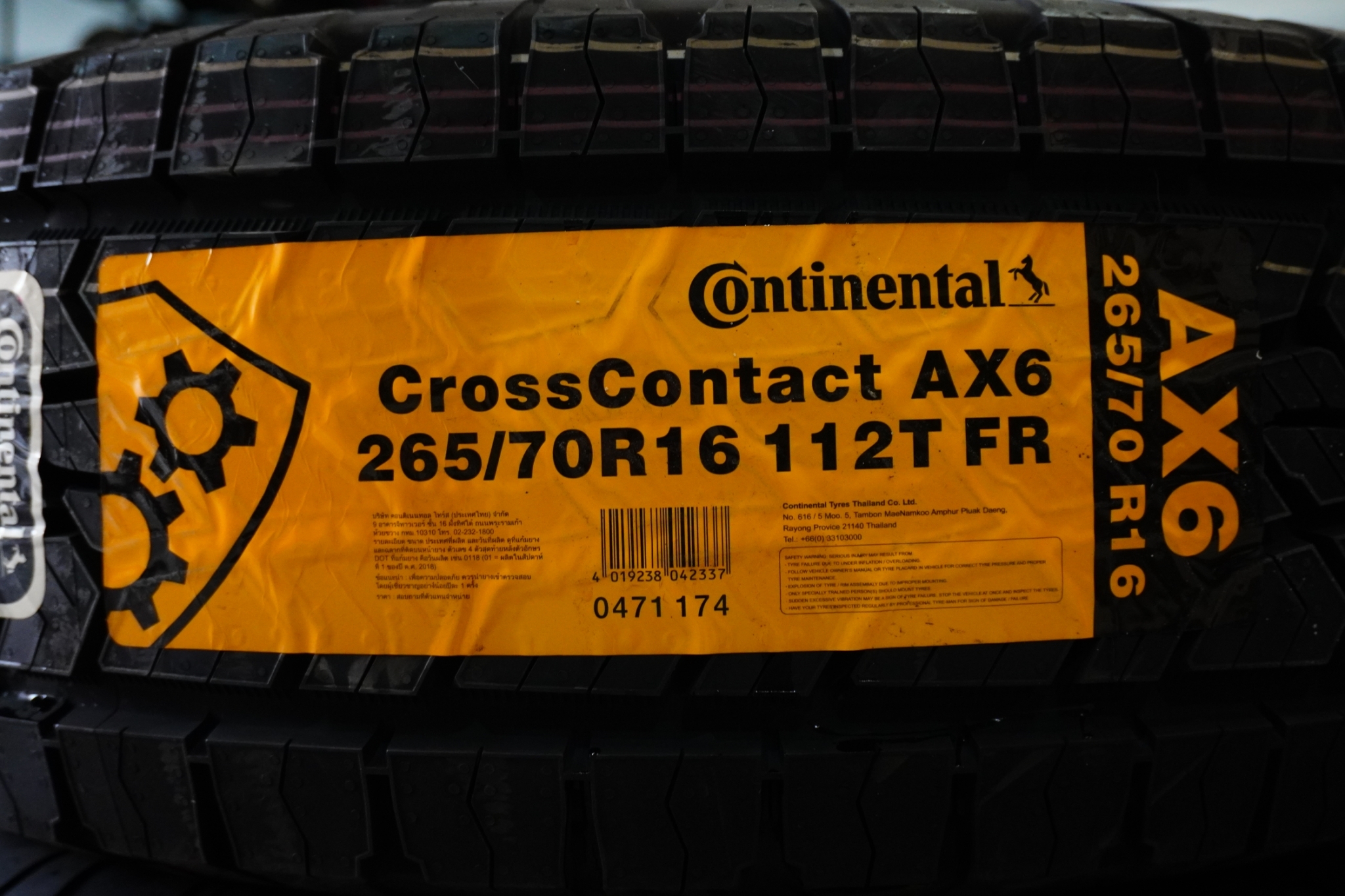 ยาง CONTINENTAL 265/70R16 CROSS CONTACT AX6 ราคาถูกที่ STEP 9