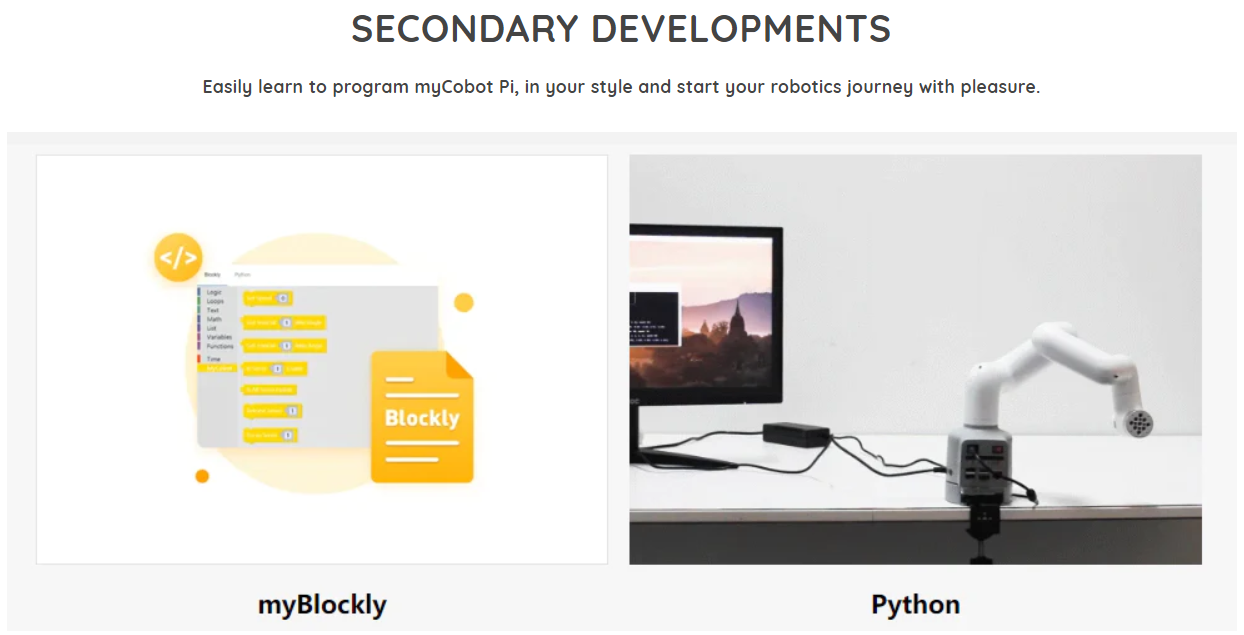 (Pre-order) หุ่นยนต์แขนกล 6 แกน myCobot Pi - 6 axis Collaborative Robotic Arm (Raspberry Pi Version)