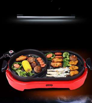 Otto หม้อสุกี้บาร์บีคิว เตาปิ้งย่างบาร์บีคิว ความจุ 2 ลิตร รุ่น PG-165