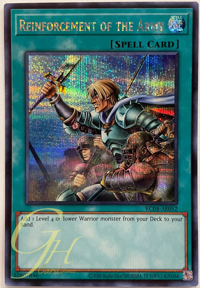 Yugioh [RC04-AE052] Reinforcement of the Army (Secret Rare)