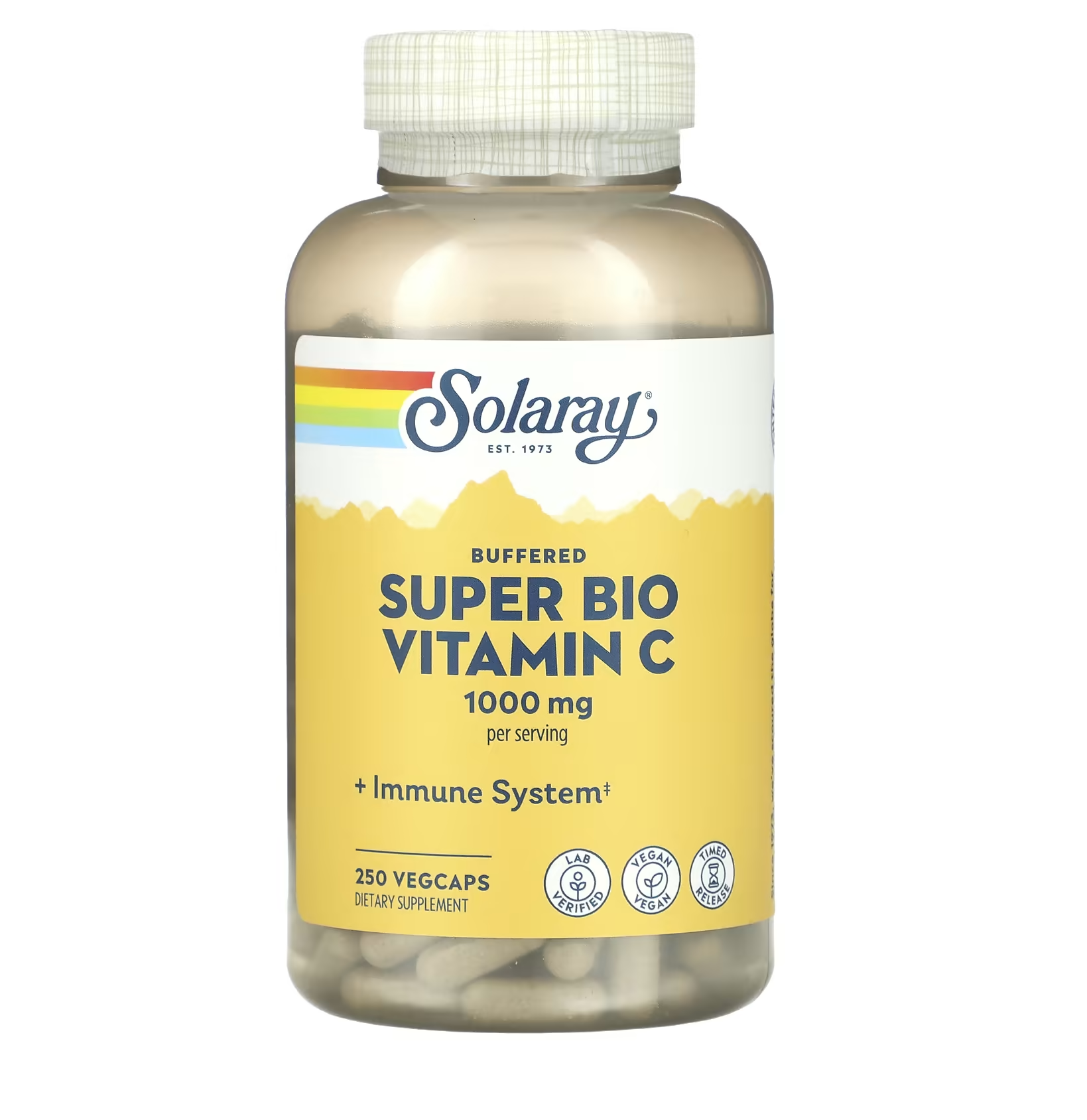 Solaray, Super Bio C Buffered, 250 Vegetarian Capsules