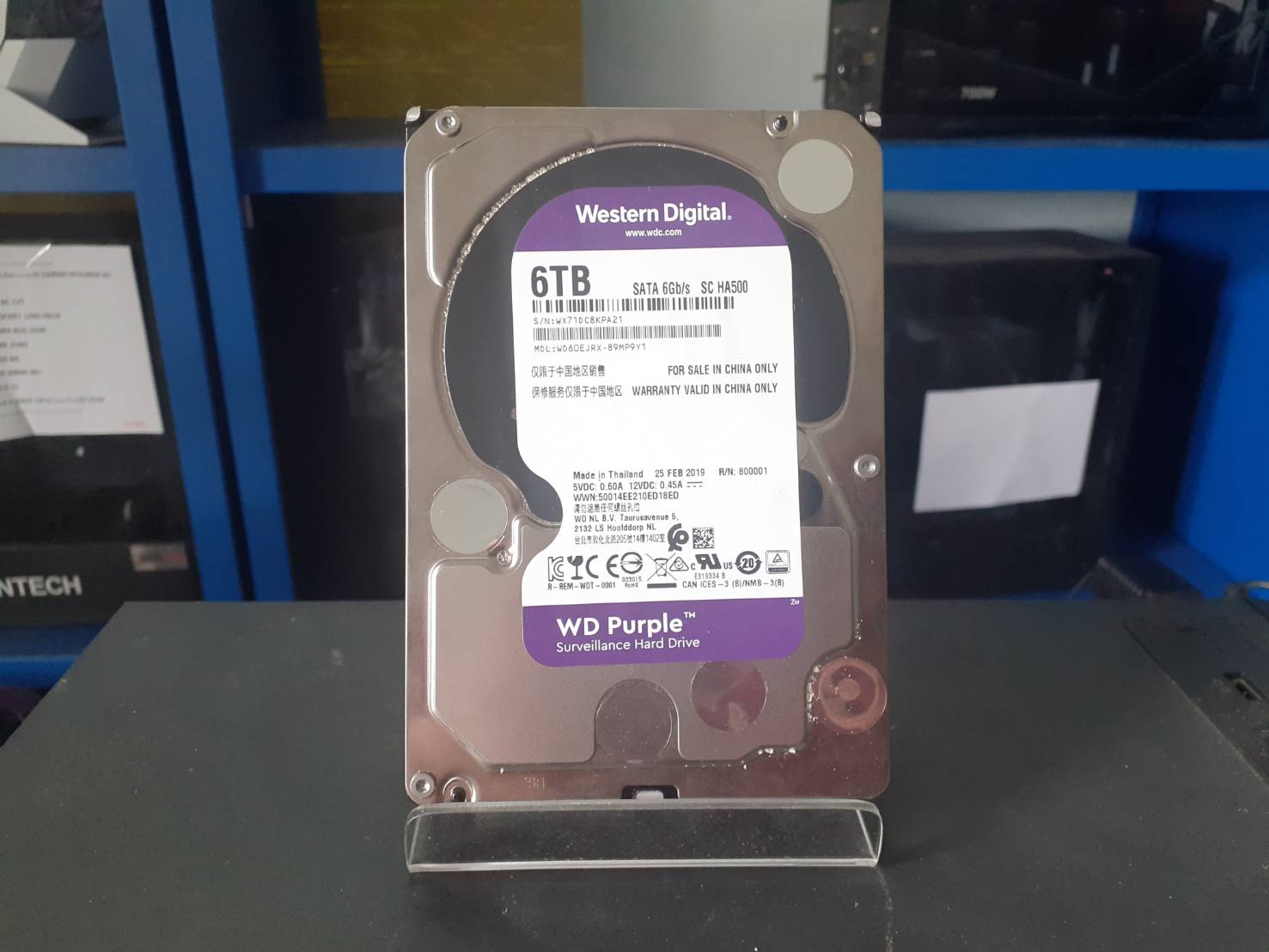 *มือ 2 * HARD DISK CCTV 6T สำหรับฮาร์ดดิสก์กล้องวงจรปิด สภาพใหม่ ใช้งานน้อย