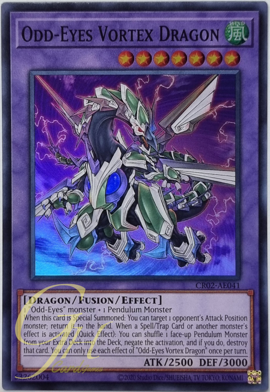 Yugioh [CR02-AE041] Odd-Eyes Vortex Dragon (Super Rare)