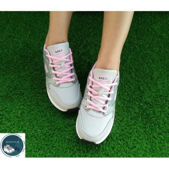 Baoji แท้!!! รุ่น BJW-266 ***สำหรับผู้หญิง*** รองเท้าผ้าใบ สวมใส่สบาย เบา ***ส่งฟรี*** (สีเทา/ชมพู | ดำ/ขาว) ((BEST Seller))