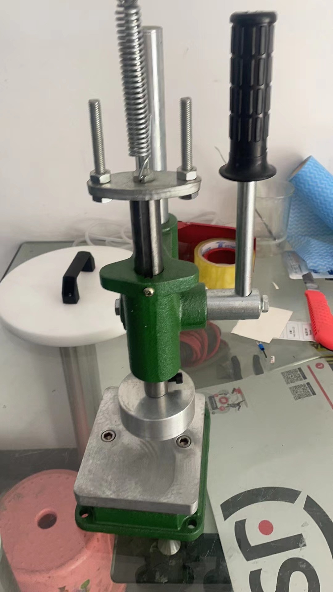 🌈13750 เครื่องอัดแป้งแบบมอโยกขนาดเล็ก เครื่องปั้มแป้งเค้ก อายแชโดว์ เครื่องกดแป้ง รุ่น SL-YL