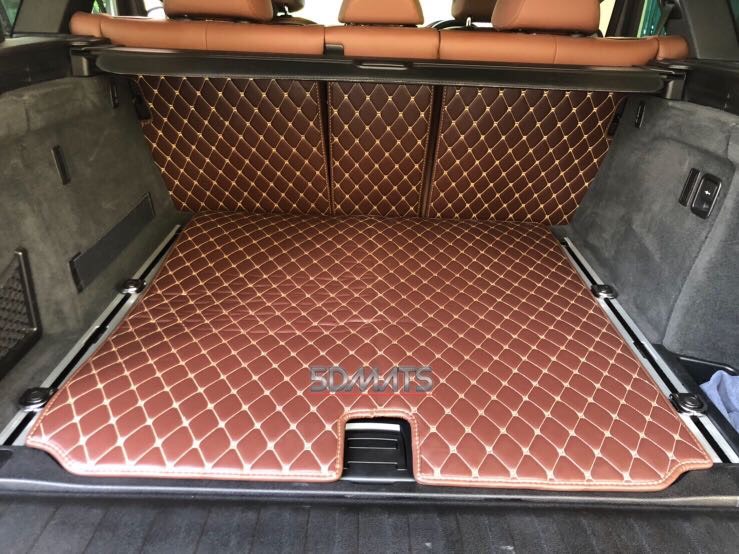 พรมปูพื้นรถยนต์6D VIP BMW X5 F15 สีกาแฟ เต็มคัน
