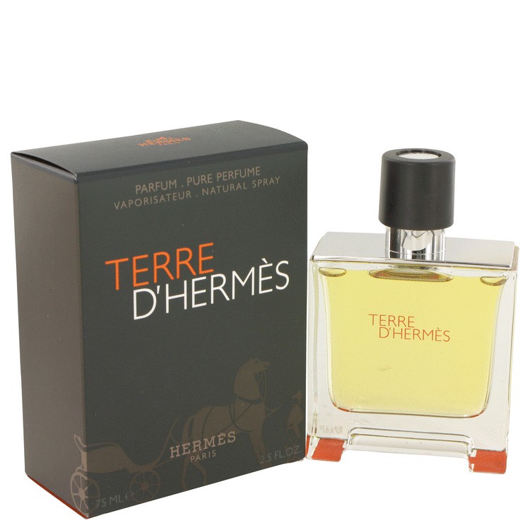 น้ำหอม HERMES TERRE D ' HERMES FOR MEN EAU DE PARFUM SPRAY 75 ML ของใหม่ กล่องซีล เหมือนกับห้าง