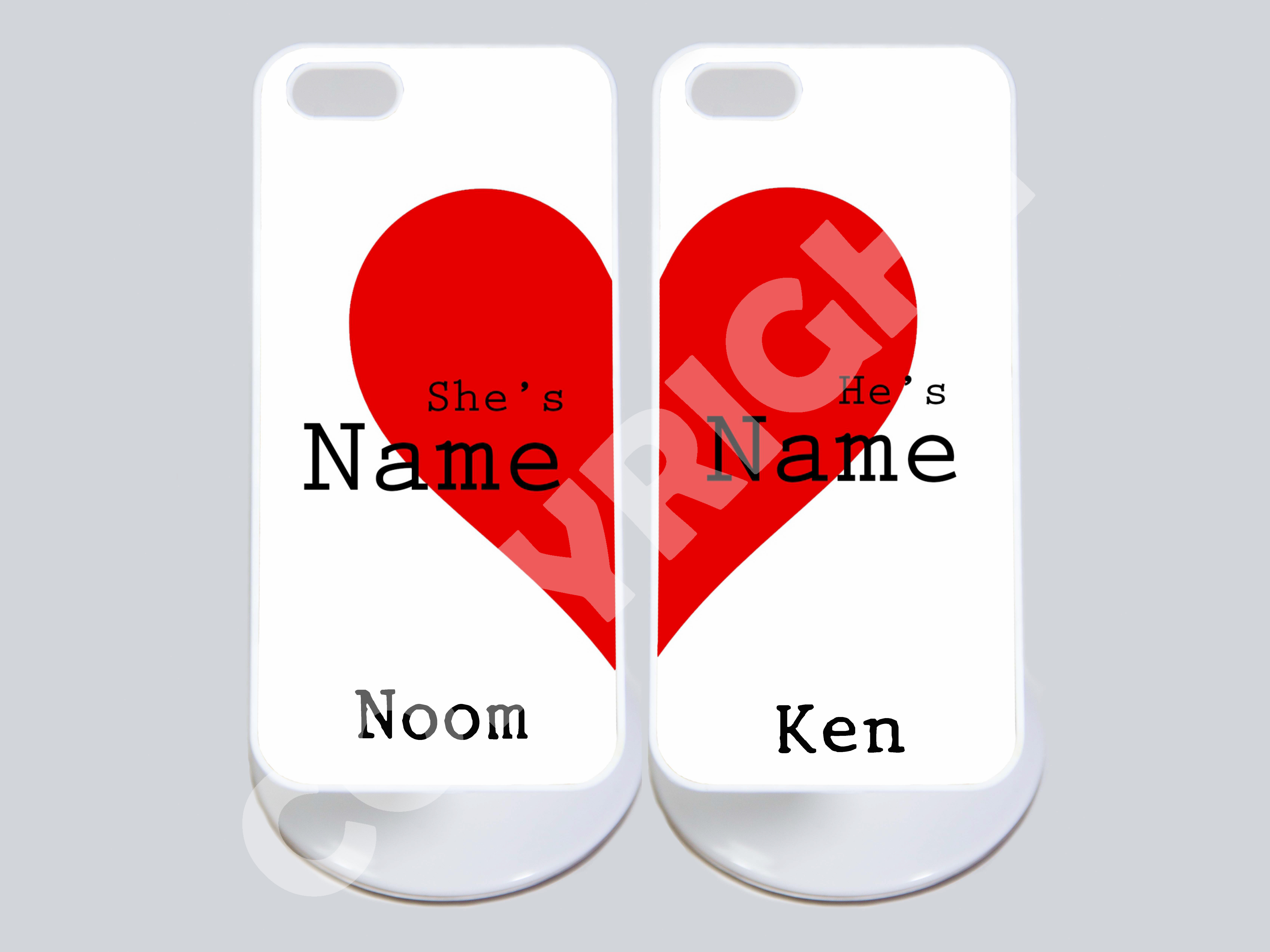 เคสสั่งทำ - ลายเคสคู่ หัวใจ