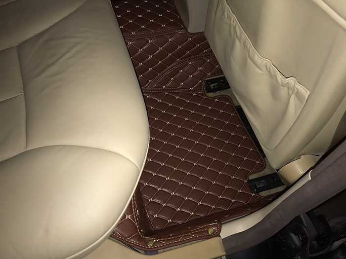 พรมปูพื้นรถยนต์ BENZ E230 W210 ปี1995-03 พรม6D สีน้ำตาลเข้ม เข้ารูป เต็มคัน 3ชิ้น