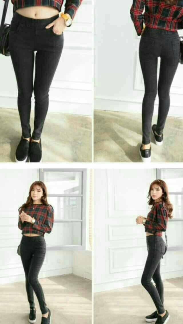 กางเกงยีนสยืดสกินนี่