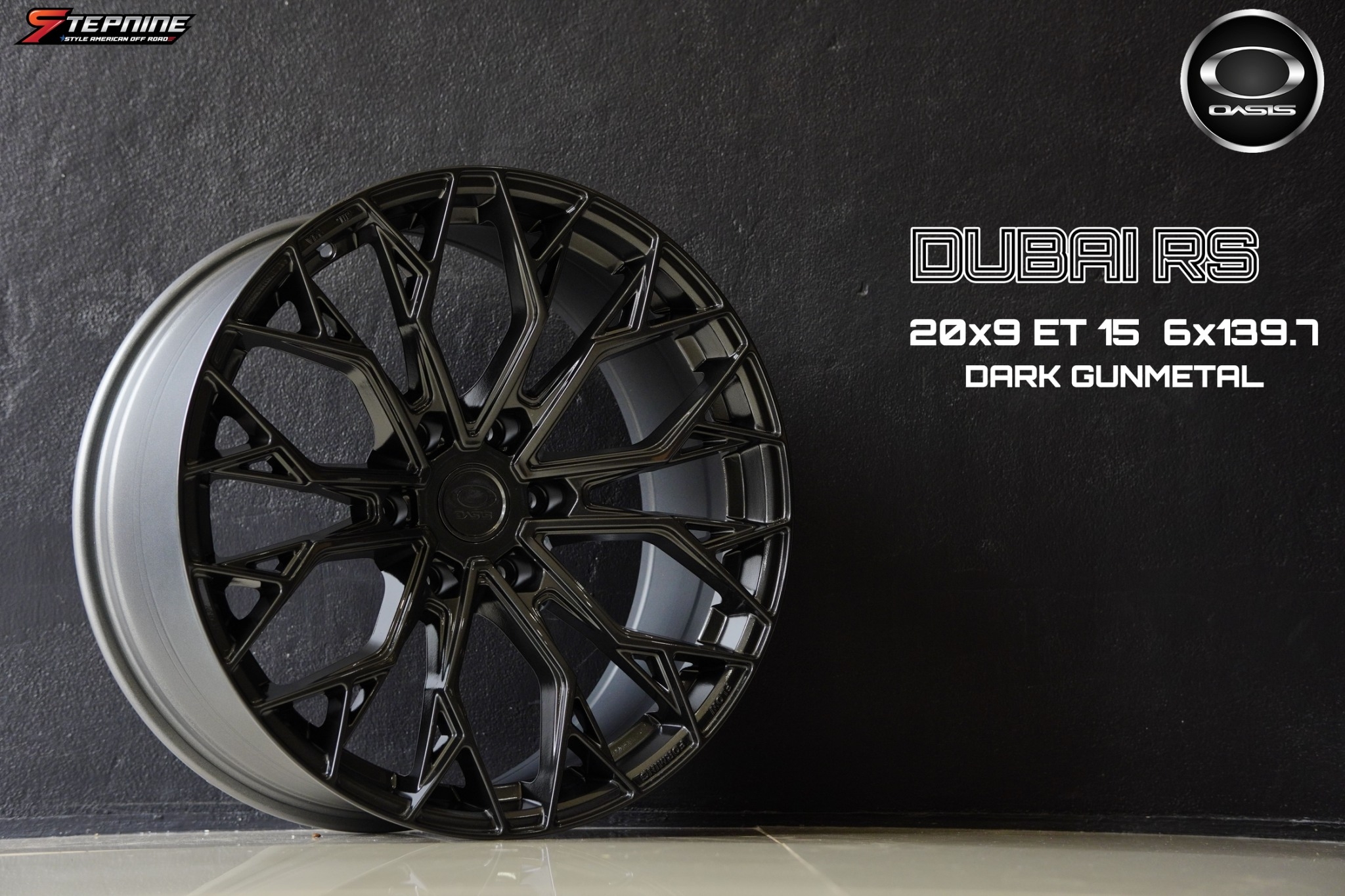 ล้อลายใหม่ DUBAI RS 20x9 6x139.7 ET+15 DRAK GUNMETAL ราคาถูกที่ STEP9