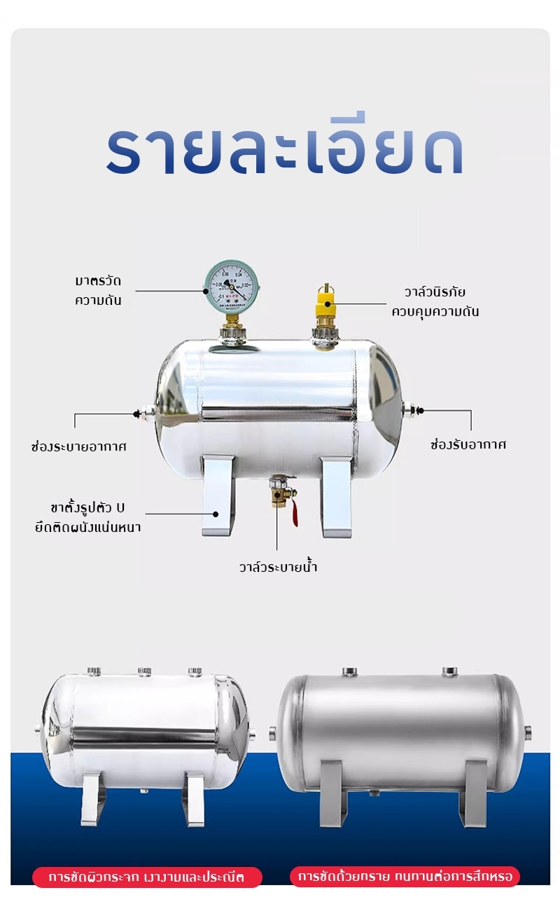 ถังเก็บลมอัด (Compressed Air Receiver Tank )