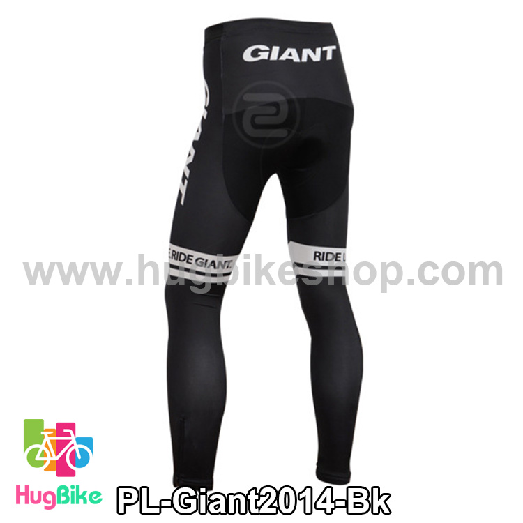 กางเกงจักรยานขายาวทีม Giant 14 สีดำ