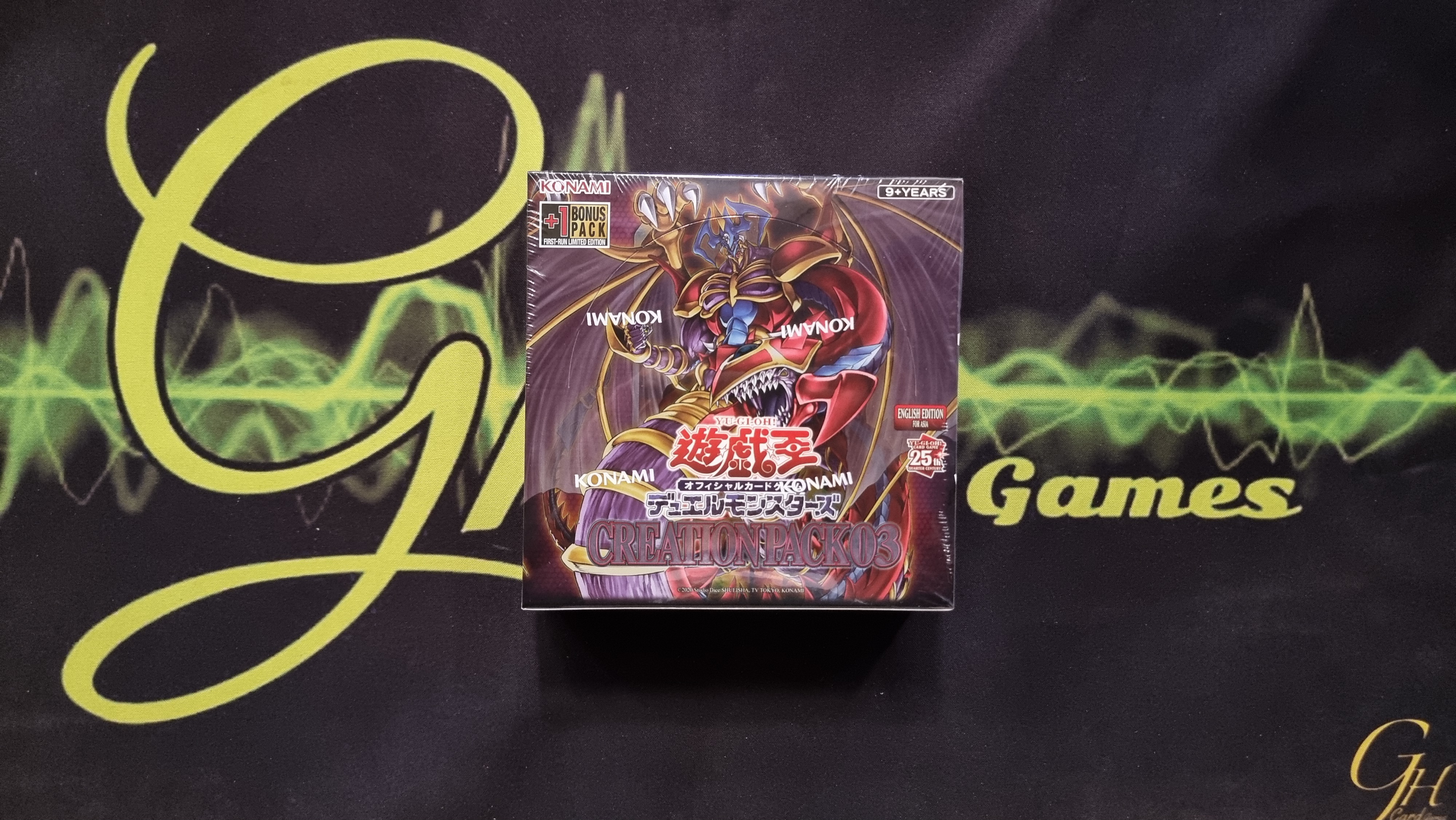 Yugioh [CR03-01BOX-AE] Yu-Gi-Oh's Booster Pack「Creation Pack 03」:Asia English แบบ 1 กล่อง (มีซอง+1)