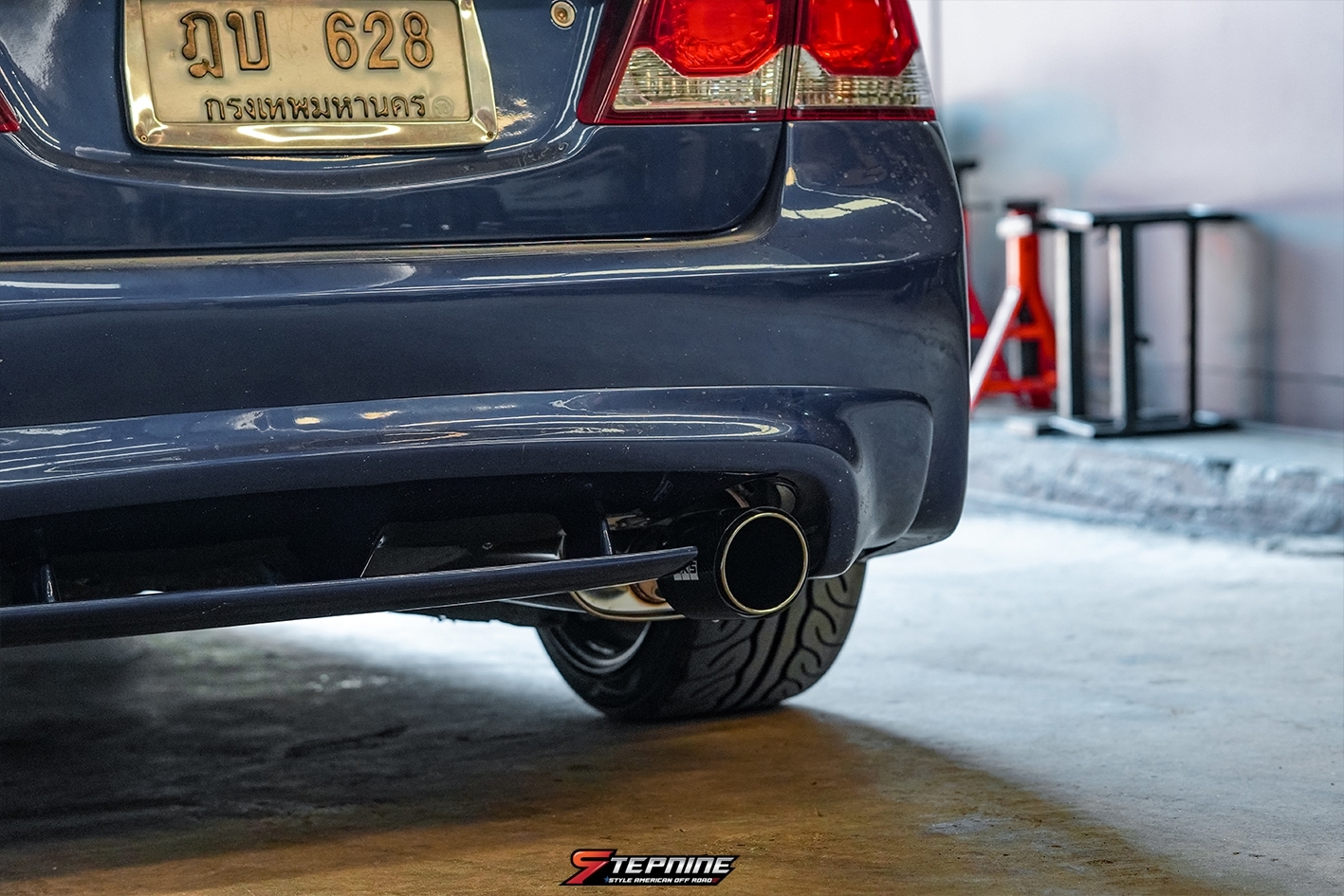 CIVIC FD ท่อ HKS ปลายคาร์บอน