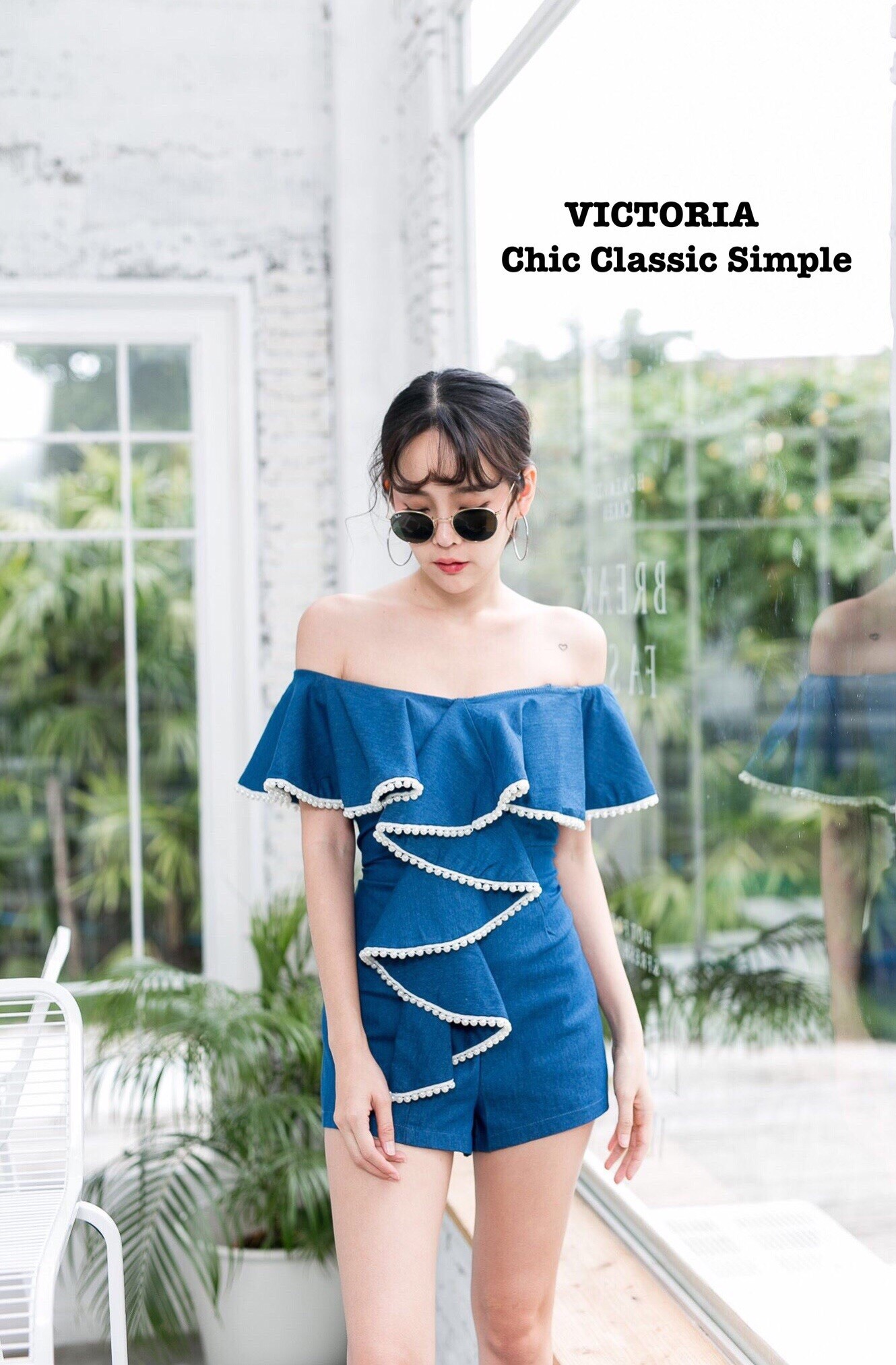 จั๊มสูทยีนส์ผ้ายืด