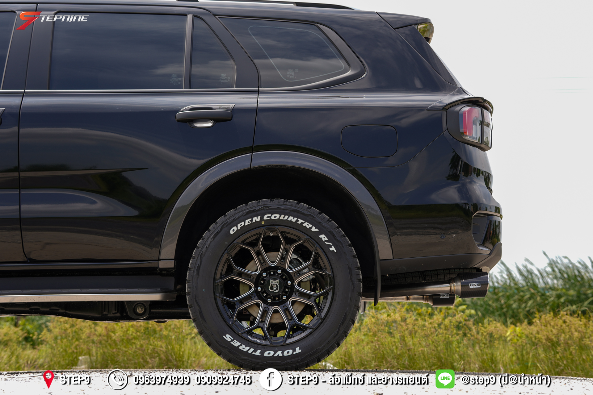 FORD EVEREST NEXTGEN ทรงมาเฟียช่วงล่างเดิม ท่อคู่ออกข้างซ้าย-ขวา