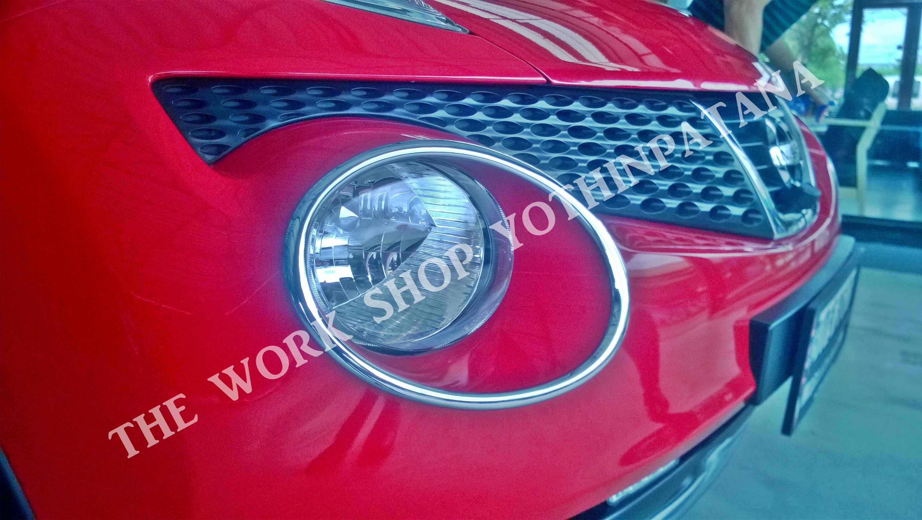 Chrome Head Lamp for Nissan JUKE : โครมเมี่ยมครอบไฟหน้า