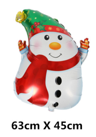 ลูกโป่งฟอยสโนวแมน Snowman foil balloon