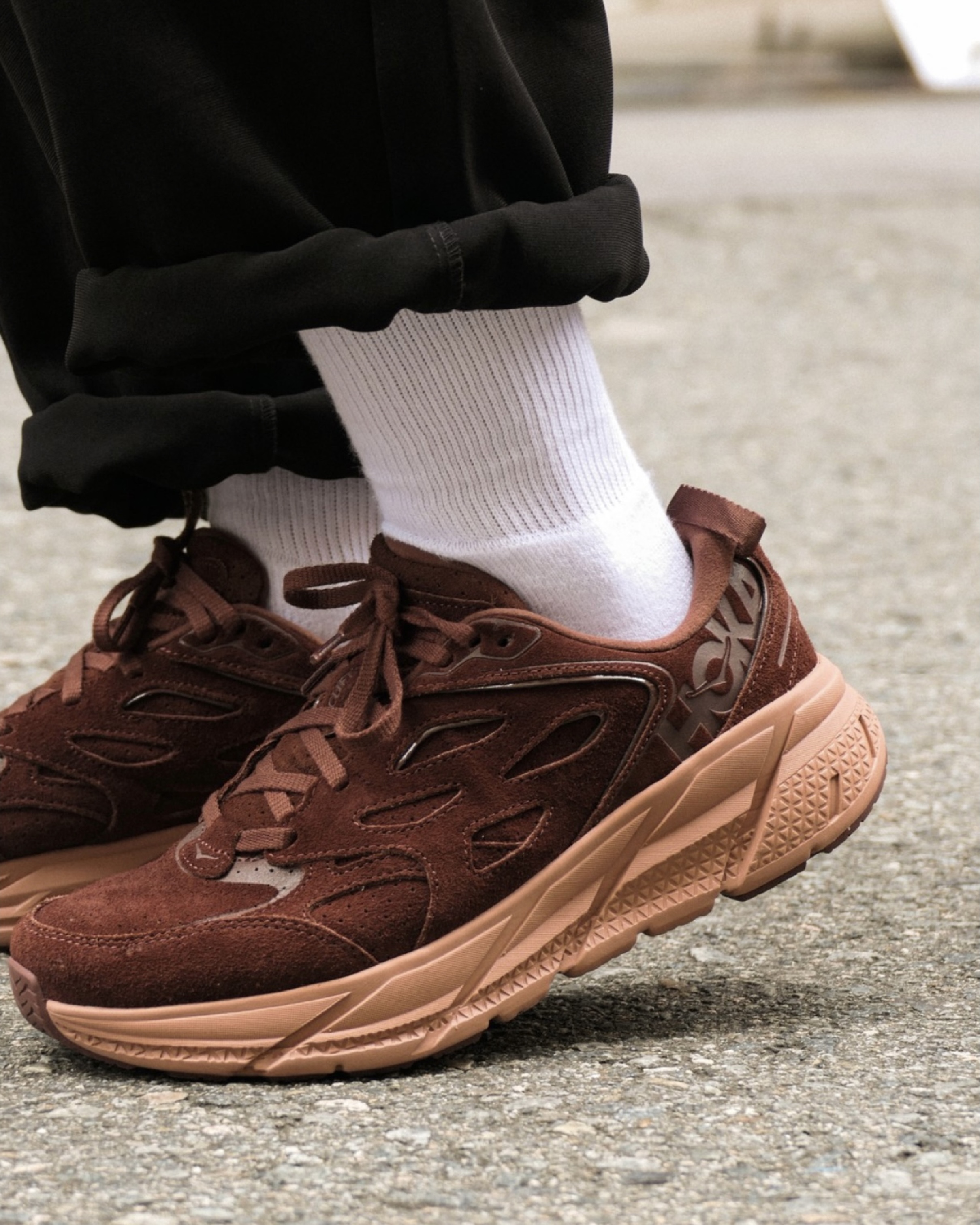 รองเท้า HOKA Clifton L Suede ‘Cappuccino’ (M9/9.5US)