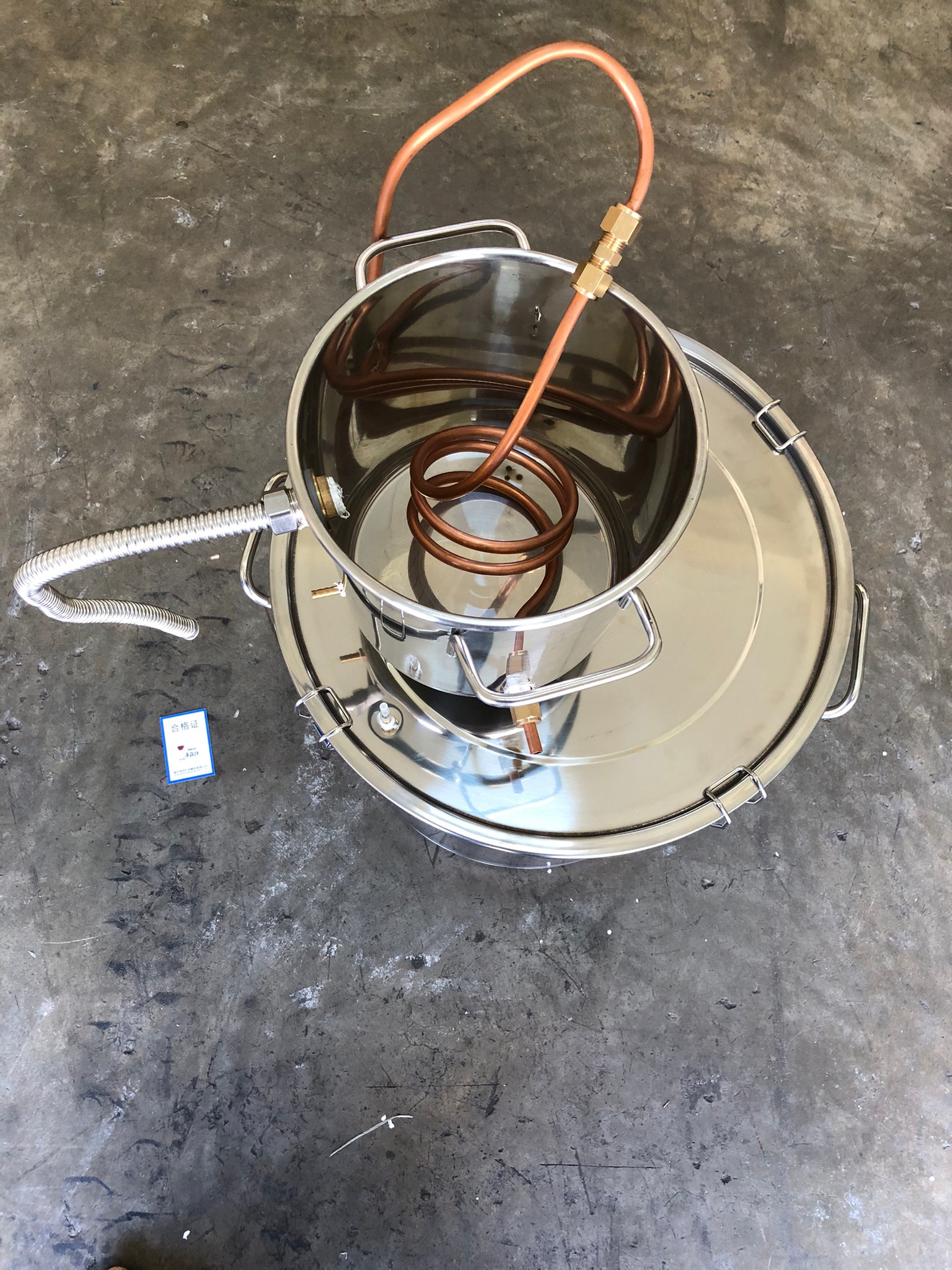 หม้อกลั่น YANTAI-10 ทั้งกลั่นทั้งหมัก ในถังเดียว 12L/20L/33L/50L