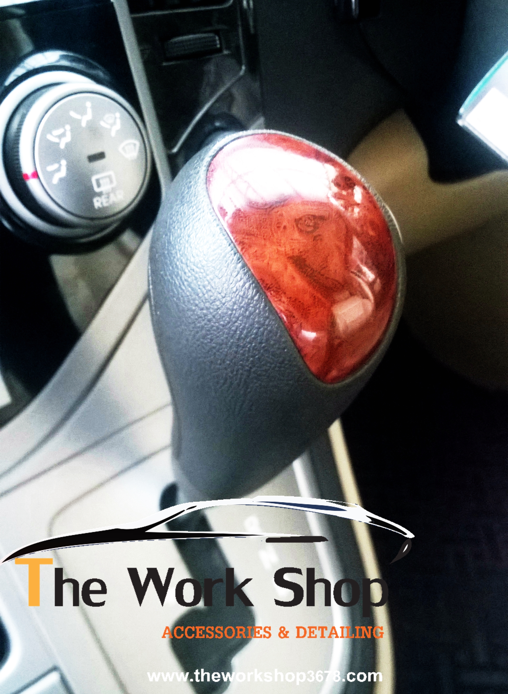 Knob Gear for H-1 ( หัวเกียร์ลายไม้ )