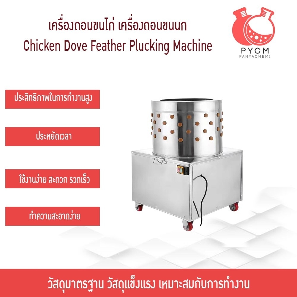 16672 เครื่องถอนขนไก่ เครื่องถอนขนนก Chicken Dove Feather Plucking Machine