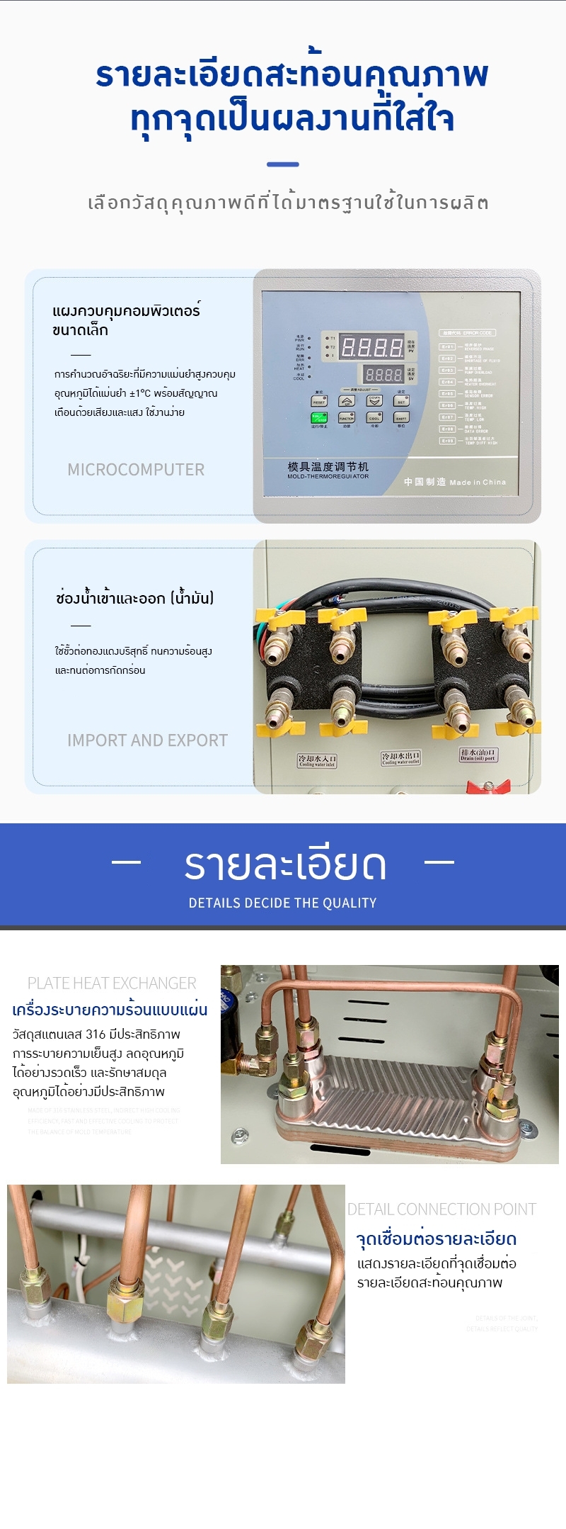 เครื่องควบคุมอุณหภูมิแบบน้ำมัน/น้ำ 6kw-9KW – เพิ่มประสิทธิภาพการผลิตของคุณอย่างมืออาชีพ!