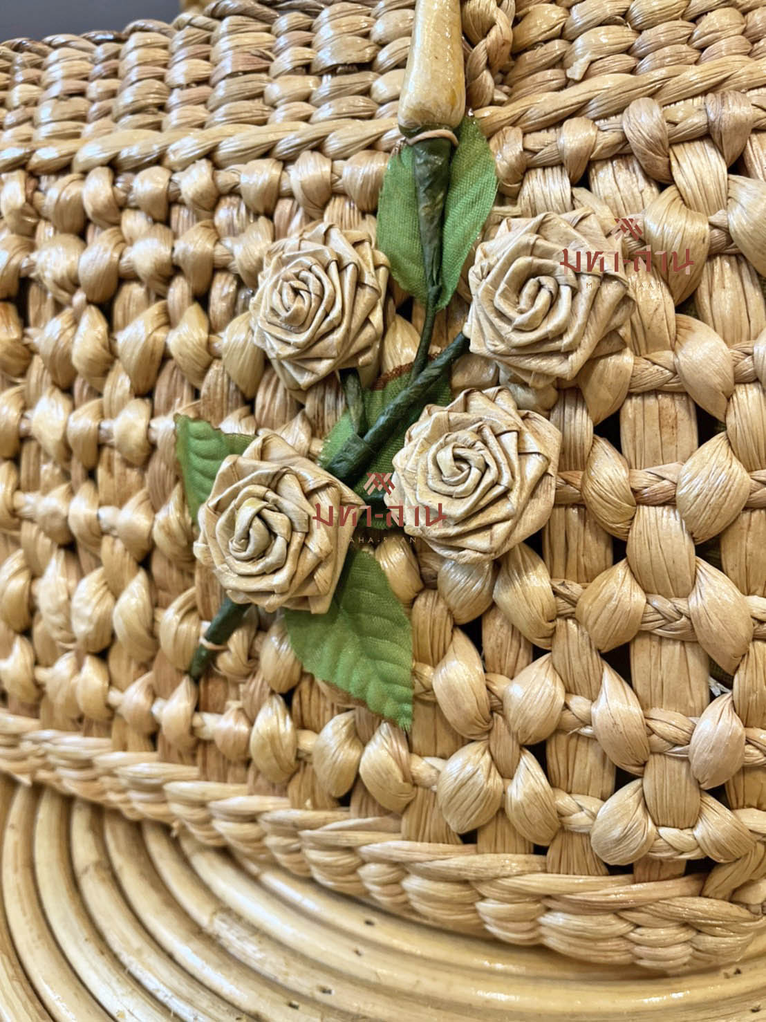 กระเป๋าคล้องแขน สานผักตบชวา ออกงาน ผู้หญิง มินิมอล 👜