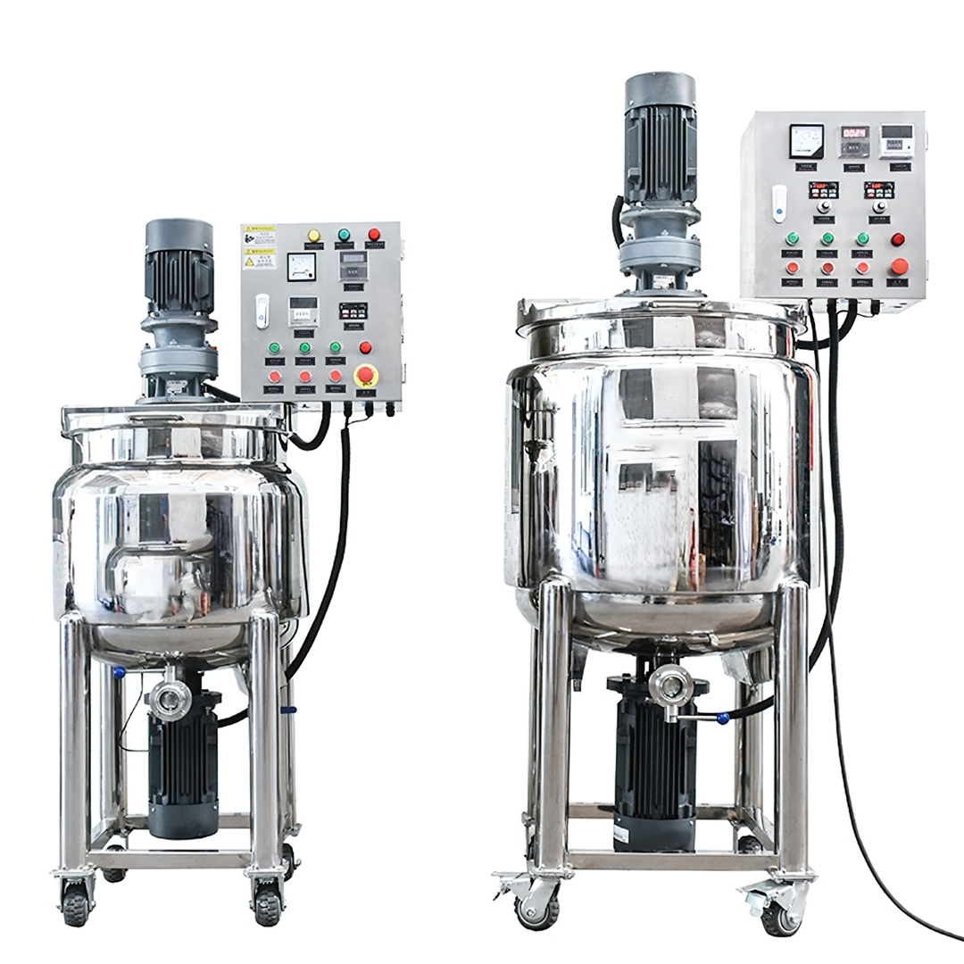 ถังผสมหม้อกวน ใบกวน+ Homogenizer พร้อมระบบทำความร้อนในตัว SNK