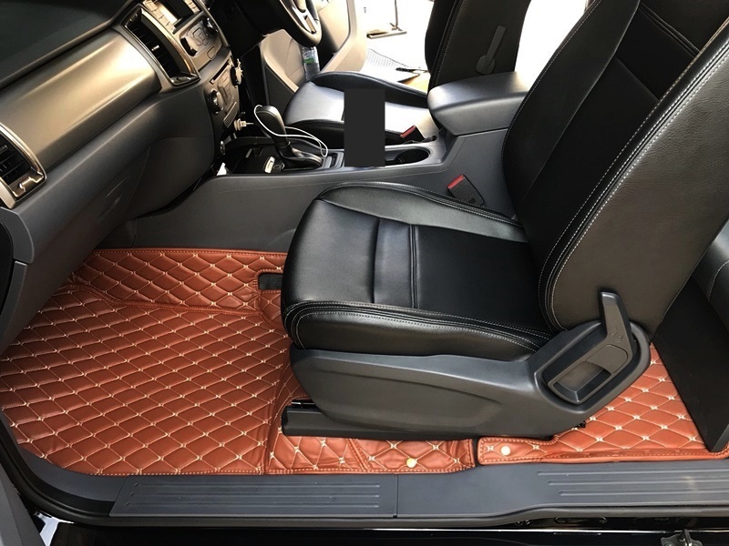 พรมปูพื้นรถยนต์6D NEW BT-50 CAB รุ่น VIP สีน้ำตาล เต็มคัน