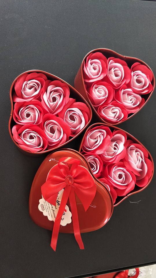 กุหลาบสบู่ ในกล่องหัวใจ