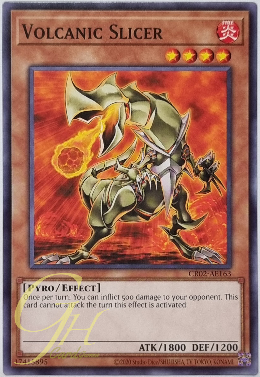 Yugioh [CR02-AE163] Volcanic Slicer (Common)