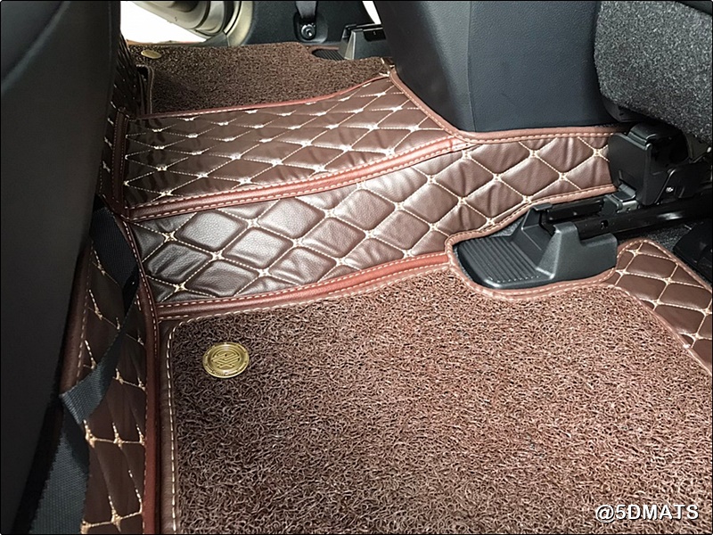 พรมปูพื้นรถยนต์ 7D QX +เสริมใยดักฝุ่น สำหรับรถ SUV 7ที่นั่ง ตรงรุ่นรถ เต็มคัน