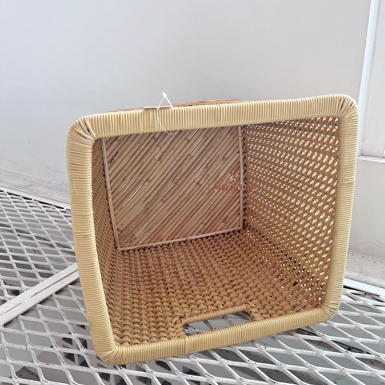 ตะกร้าผ้าหวาย หูหิ้ว มินิมอล🧺