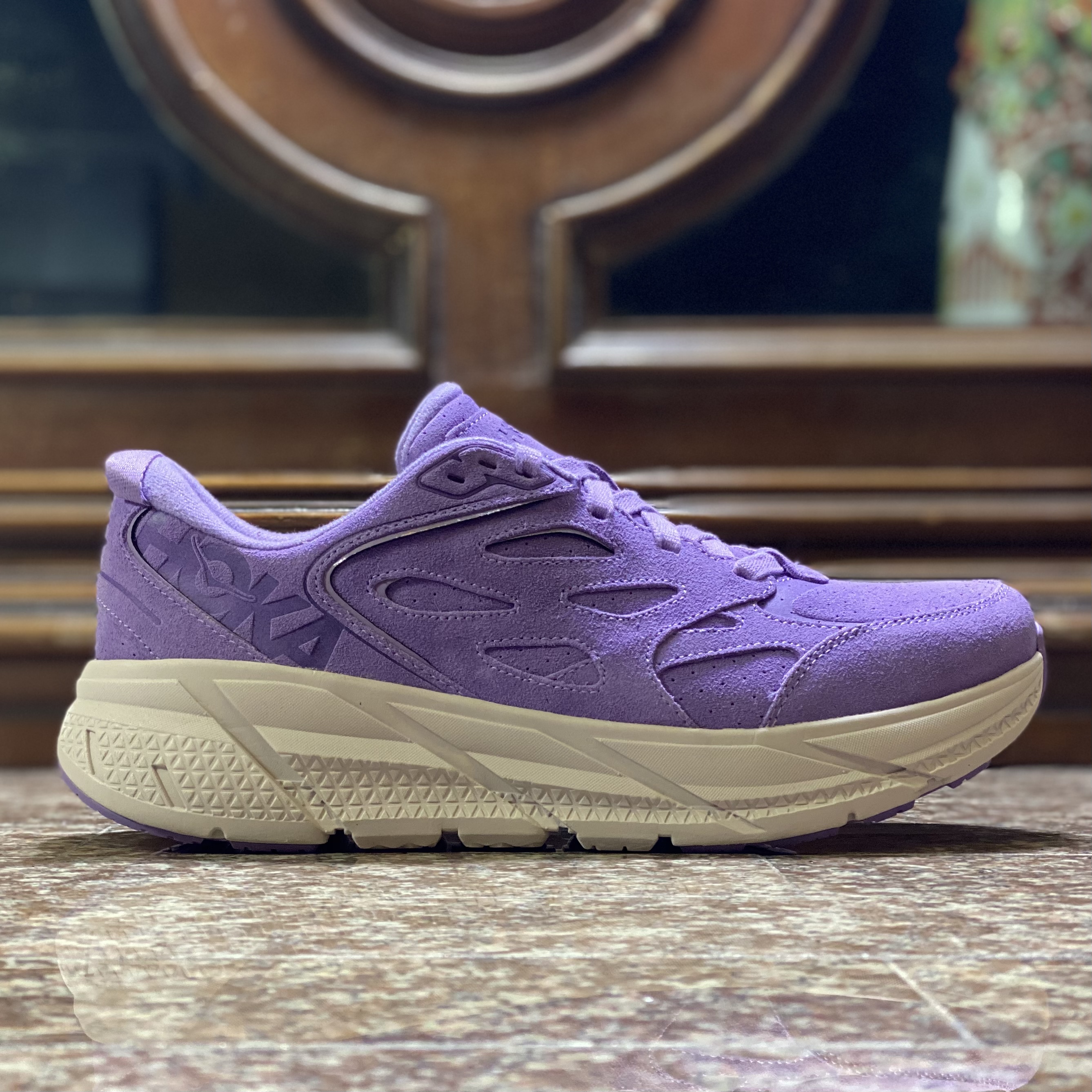 รองเท้า HOKA Clifton L Suede ‘Chalk Violet’ EXCLUSIVE (M9/9.5US)
