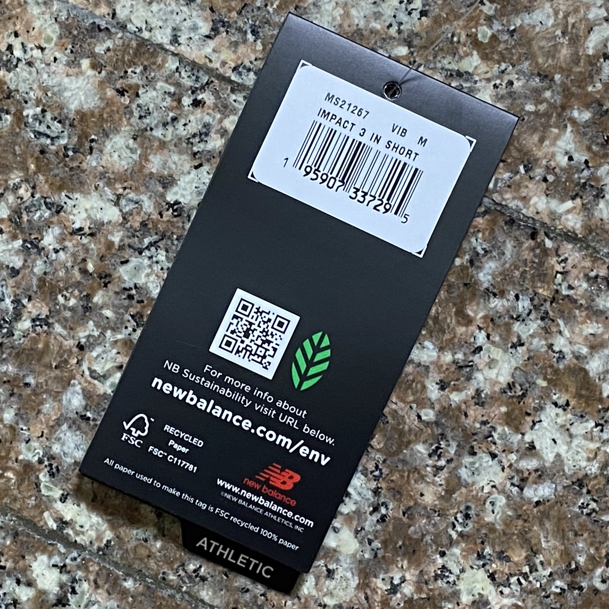 กางเกงวิ่ง New Balance Impact 3” Running Split Shorts (S)