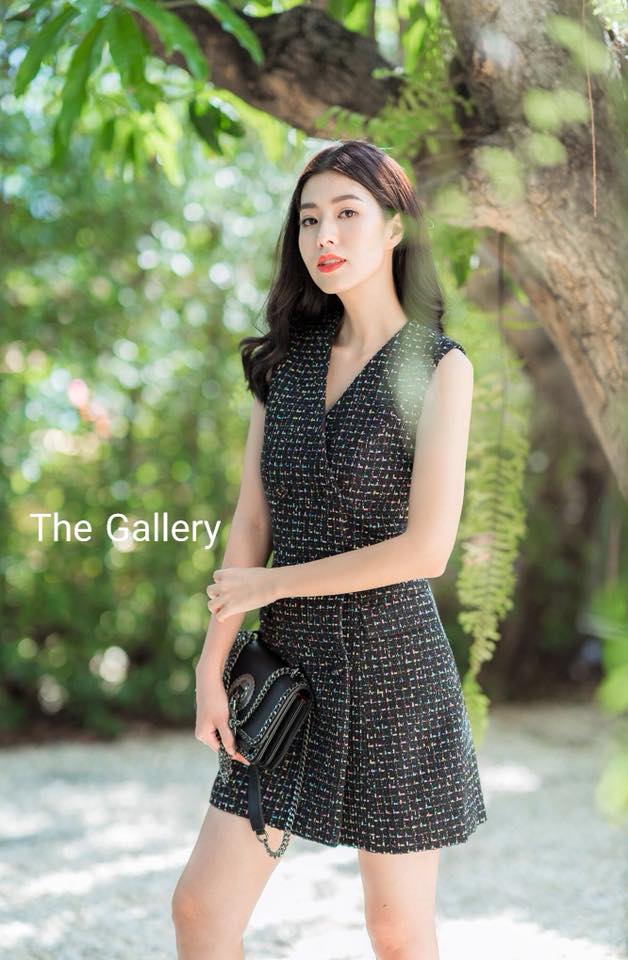 ชุดเดรสสูททรงสวยเนื้อผ้าทวิส