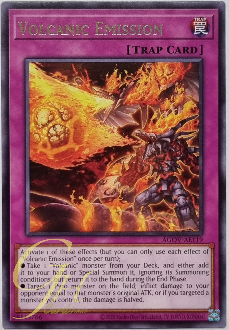 Yugioh [AGOV-AE119] Volcanic Emission (Rare)
