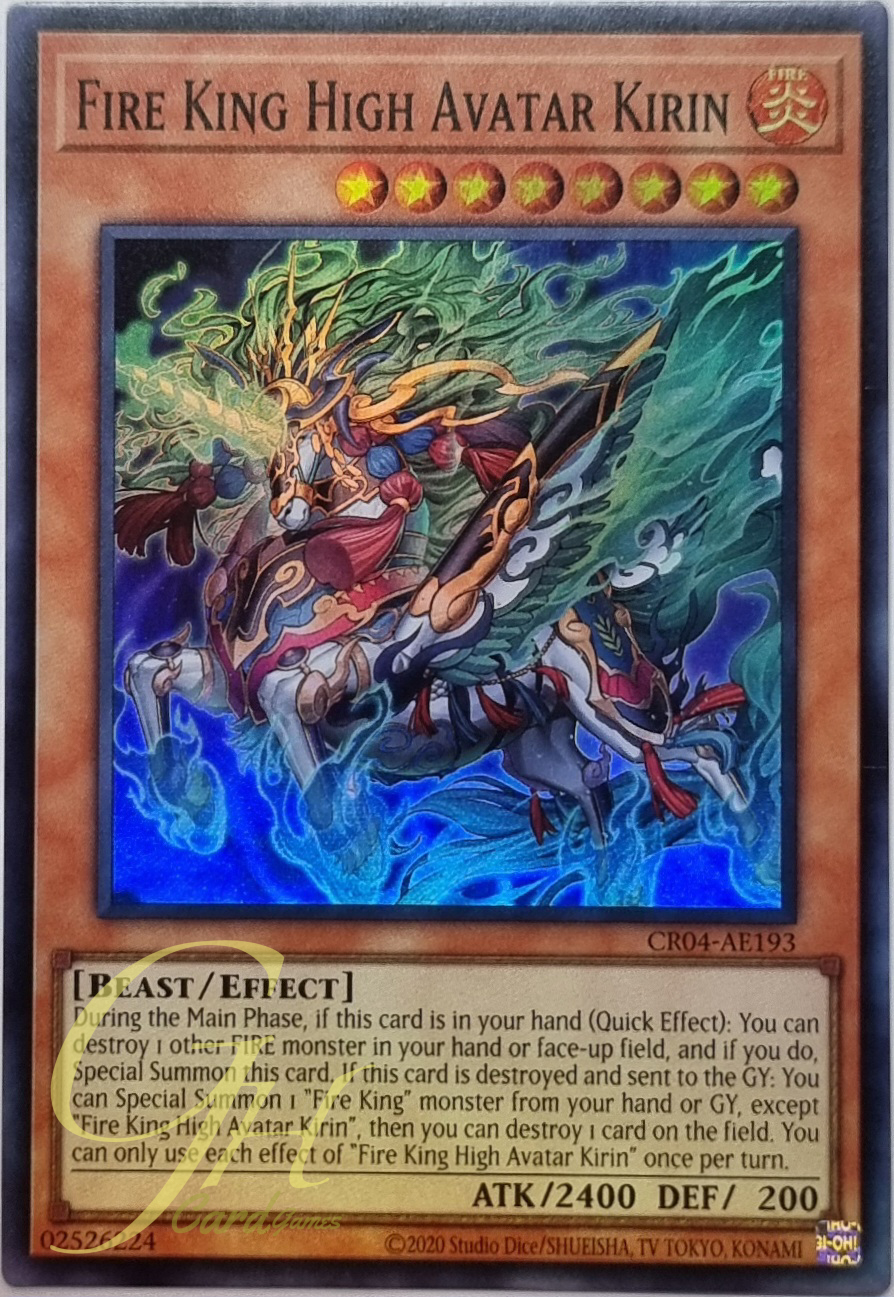 Yugioh [CR04-AE193] Fire King High Avatar Kirin (Super Rare)