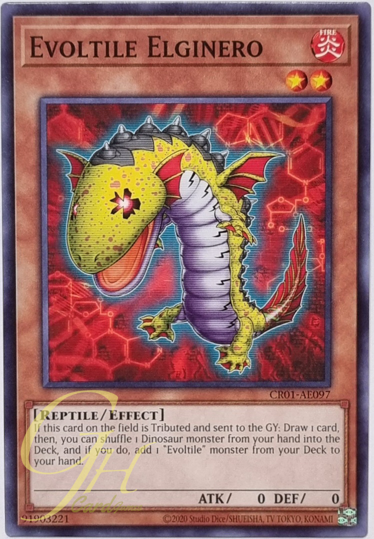 Yugioh [CR01-AE097] Evoltile Elginero (Common)