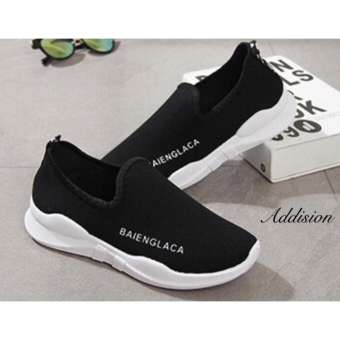 Addision รองเท้า รองเท้าผ้าใบแฟชั่น รองเท้าผ้าใบผู้หญิงสีชมพูรุ่นA006