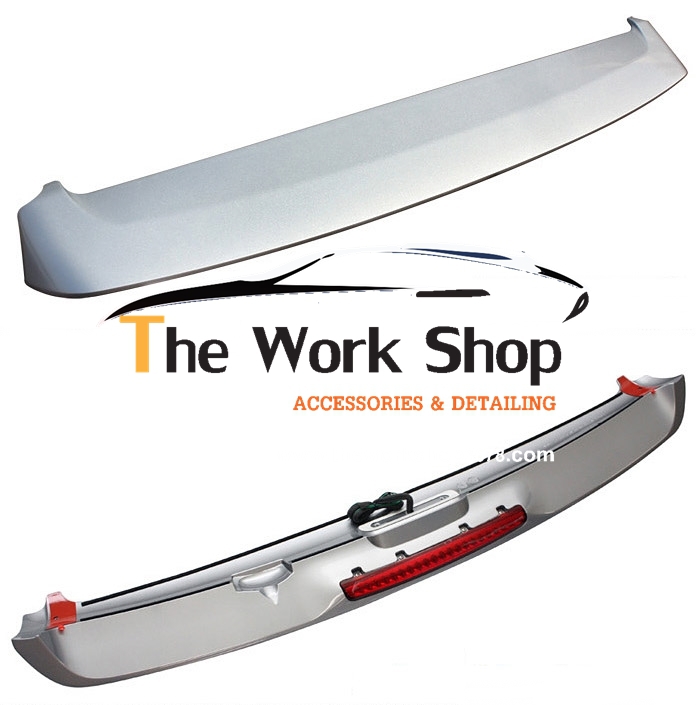 Tail Gate Spoiler Assy With LED for H-1 - สปอยเลอร์หลังแบบมีไฟ LED สำหรับฮุนได H-1 (ของแท้)