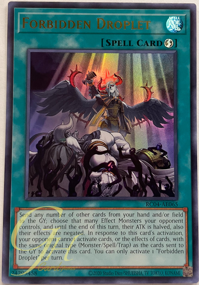 Yugioh [RC04-AE065] Forbidden Droplet (Ultra Rare)
