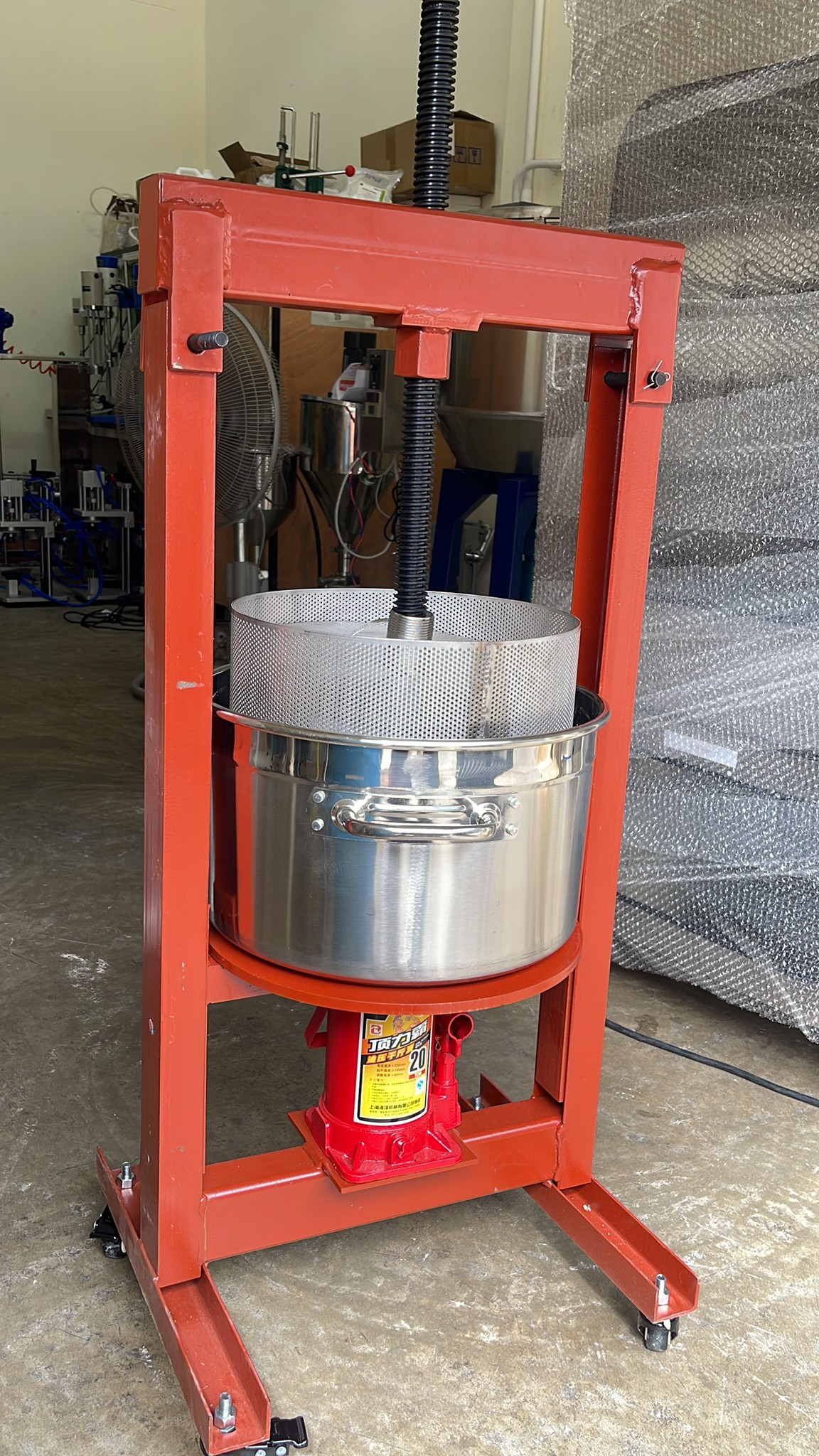 JJX-01 เครื่องกดน้ำมันหมู เครื่องคั่นน้ำผลไม้ 9L/14L/22L/98L